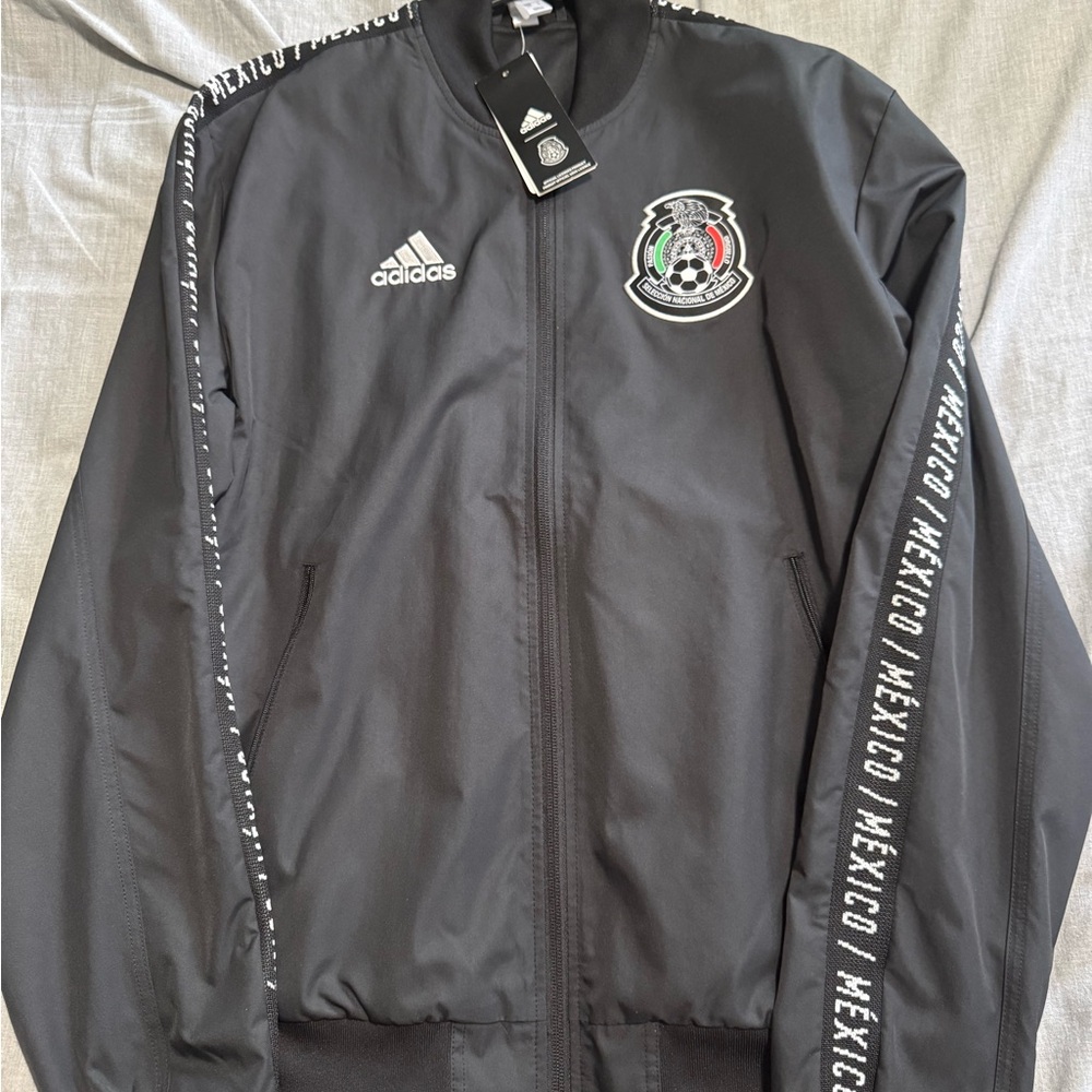 2019 Adidas Black Mexico Soccer Track Jacket